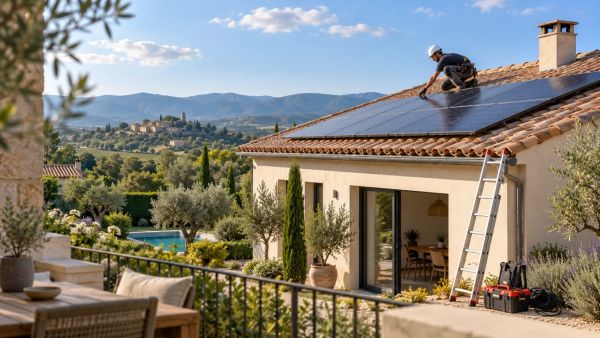 Economies d'énergie assurées grâce à l'installation de panneaux photovoltaïques