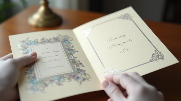 Exprimez votre soutien avec une carte de condoléance élégante